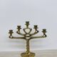 Mid-century large brutalist solid bronze candleholder, 1970s