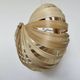 Scandinavian pendant light made of birch slats, 1990s
