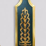 Pair of Gilded Bronze Wall Lights in Empire Style with Two Lights by Lucien Gau