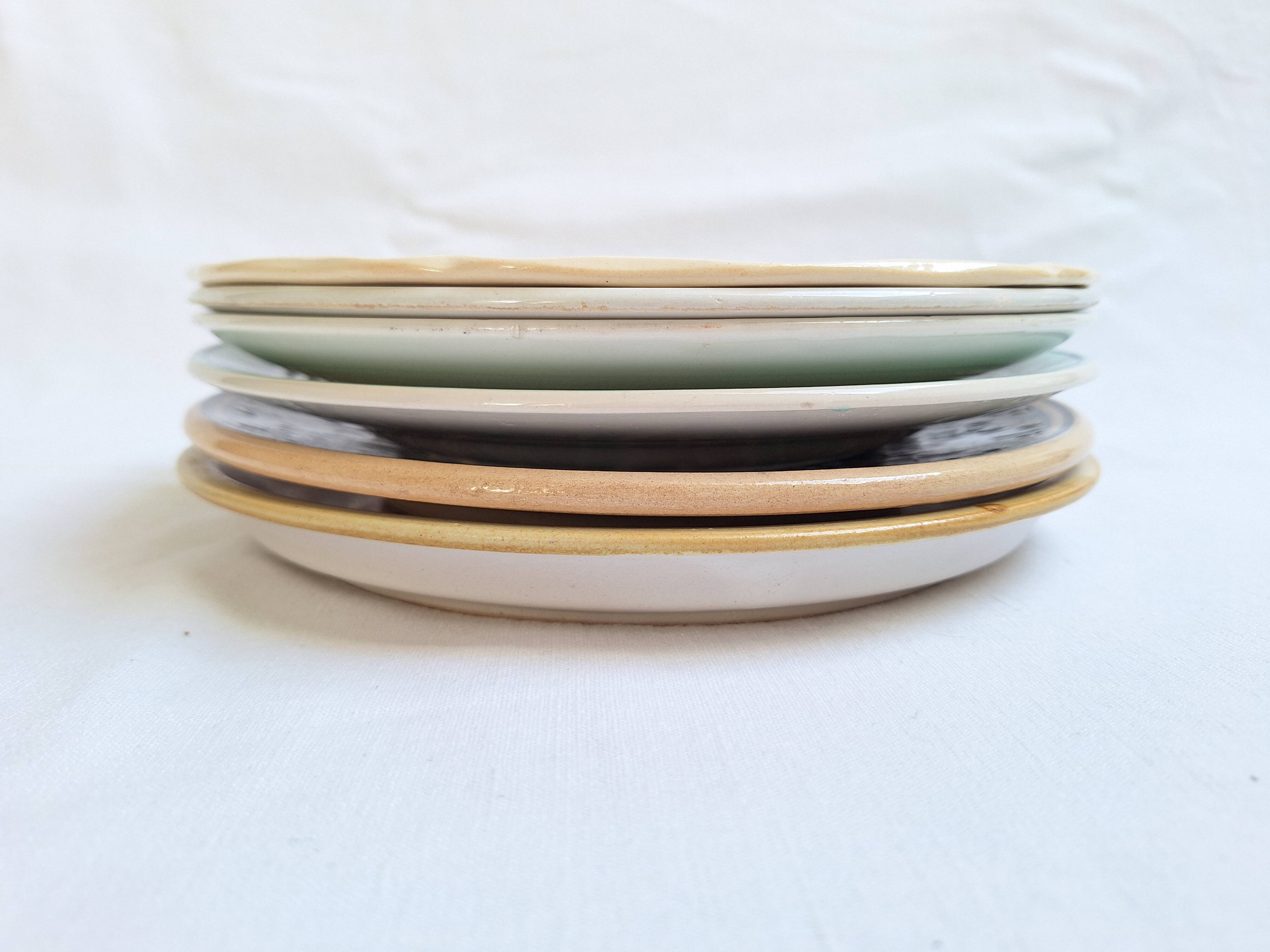 Henriot flat plates, Céranord, Sarreguemines Digoin