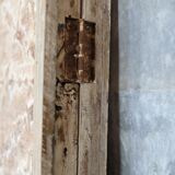 Screen - decorative panel in 3 wings - metal and wood rosettes