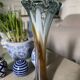 Vase Murano bleu orangé