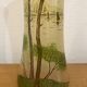 Enameled glass vase “lake landscape” François Théodore Legras