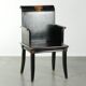 Chaise en bois noir / chaise d'appoint de style chinois