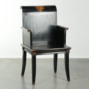 Black wooden chair / side chair in Chinese style