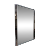 Miroir à bord latéral en forme de prisme triangulaire vintage des années 1970