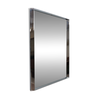 Vintage triangular prism-shaped side edge mirror 1970s