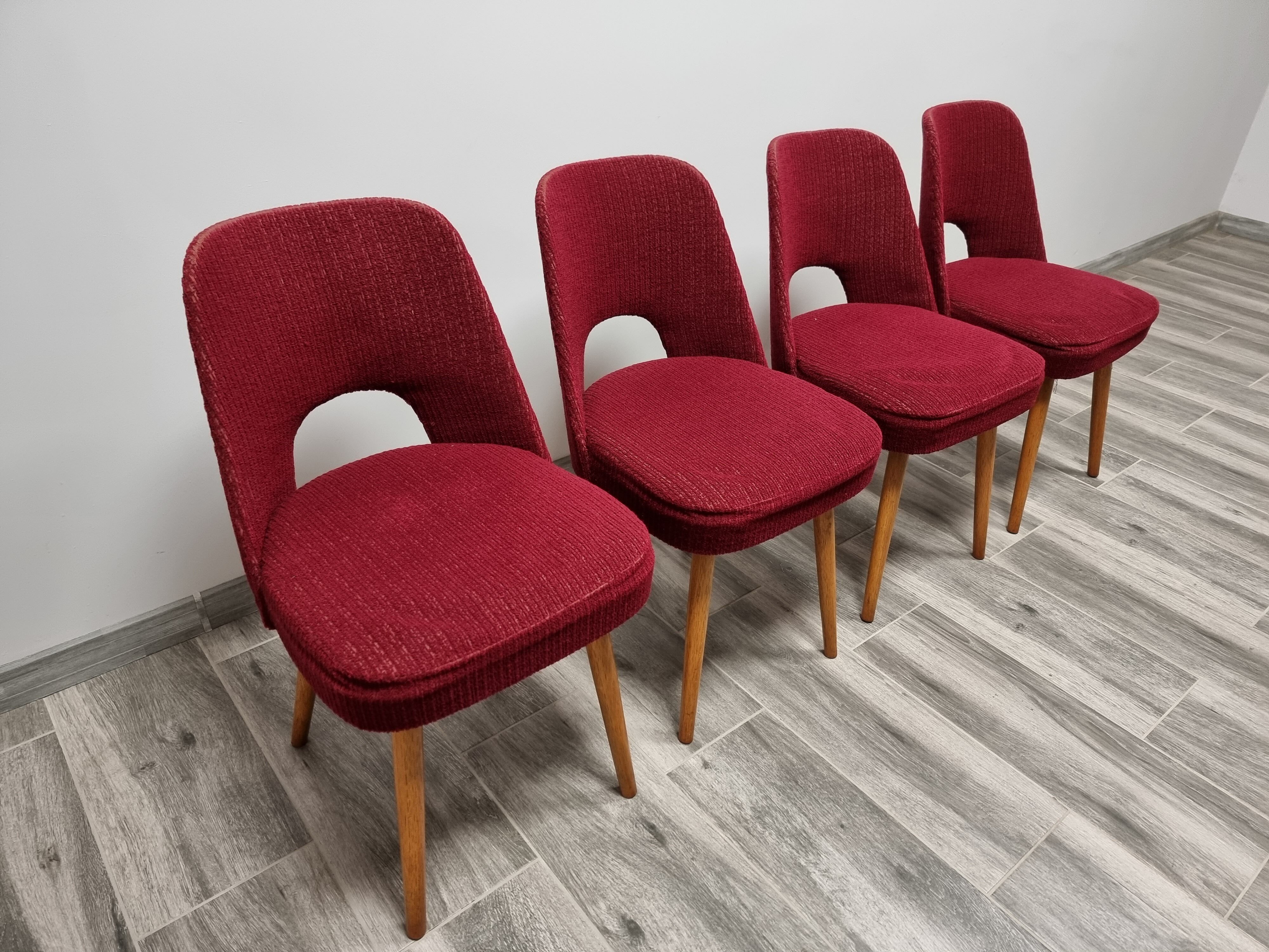 4 dining chairs by Oswald Haerdtl