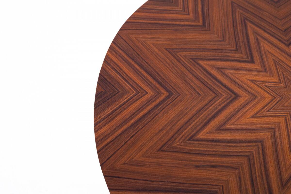 Round Art Deco coffee table, Poland, mid 20th century. after renovation.