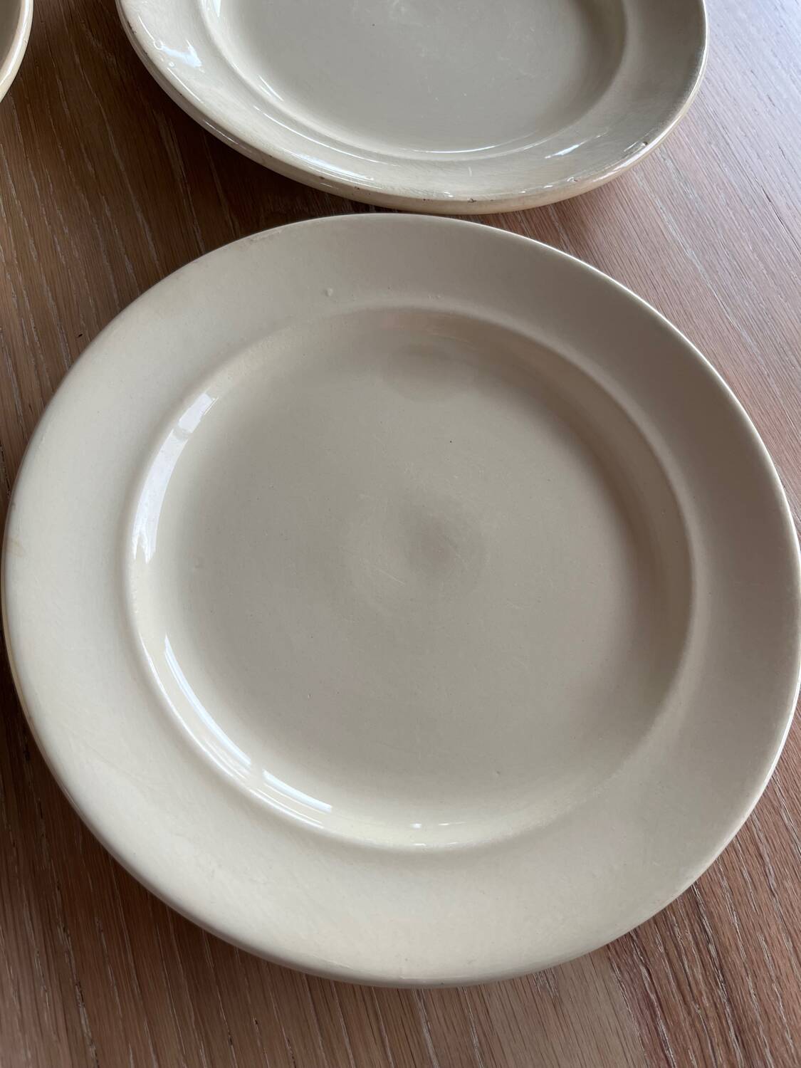 8 very old dinner plates Digoin & Sarreguemines