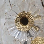 paire bougeoirs bronze
