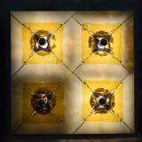 Mazzega Murano large wall sconce with 4 lights 1970s