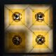 Mazzega Murano large wall sconce with 4 lights 1970s