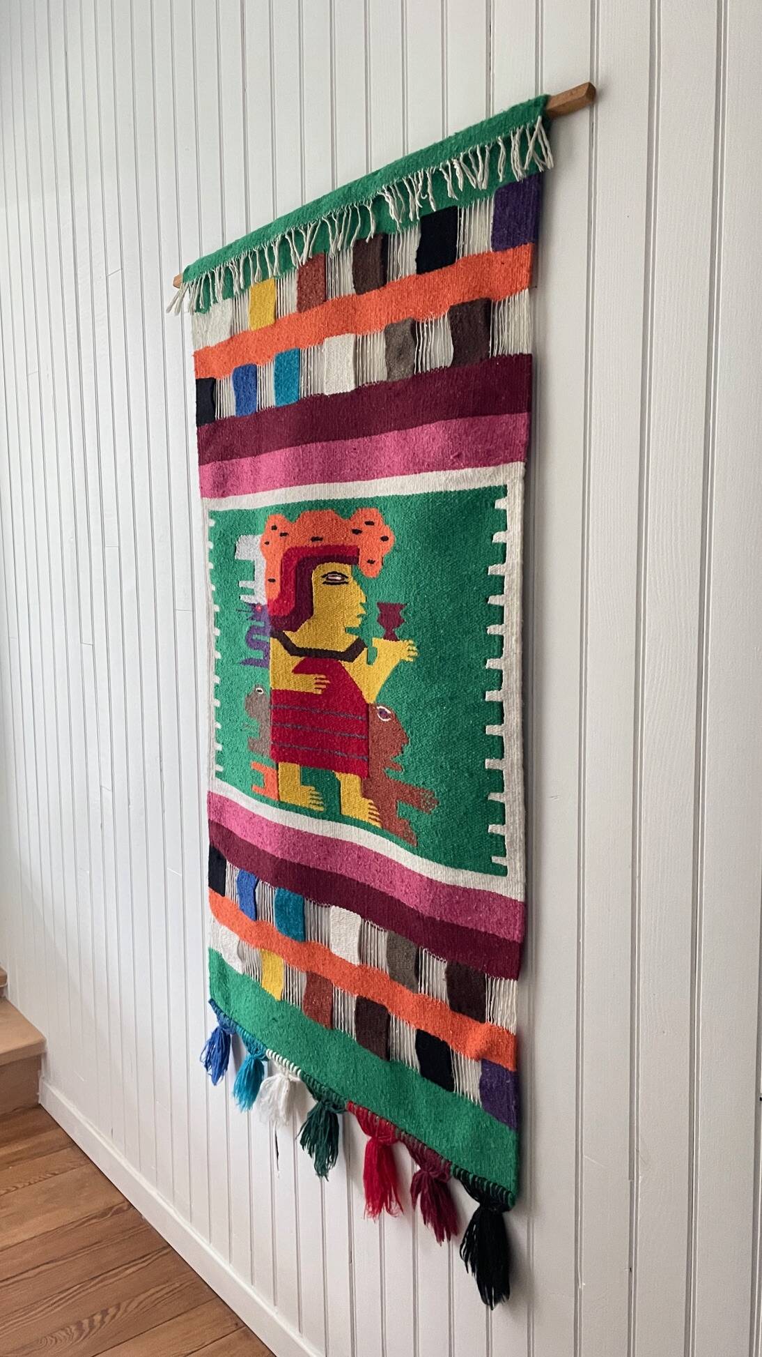 Vintage mexican decorative tapestry