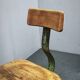 1940s Czechoslovak Industrial Height Adjustable Swivel Workshop Chair