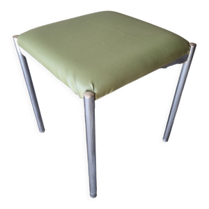 Tabouret en skaï de 1970