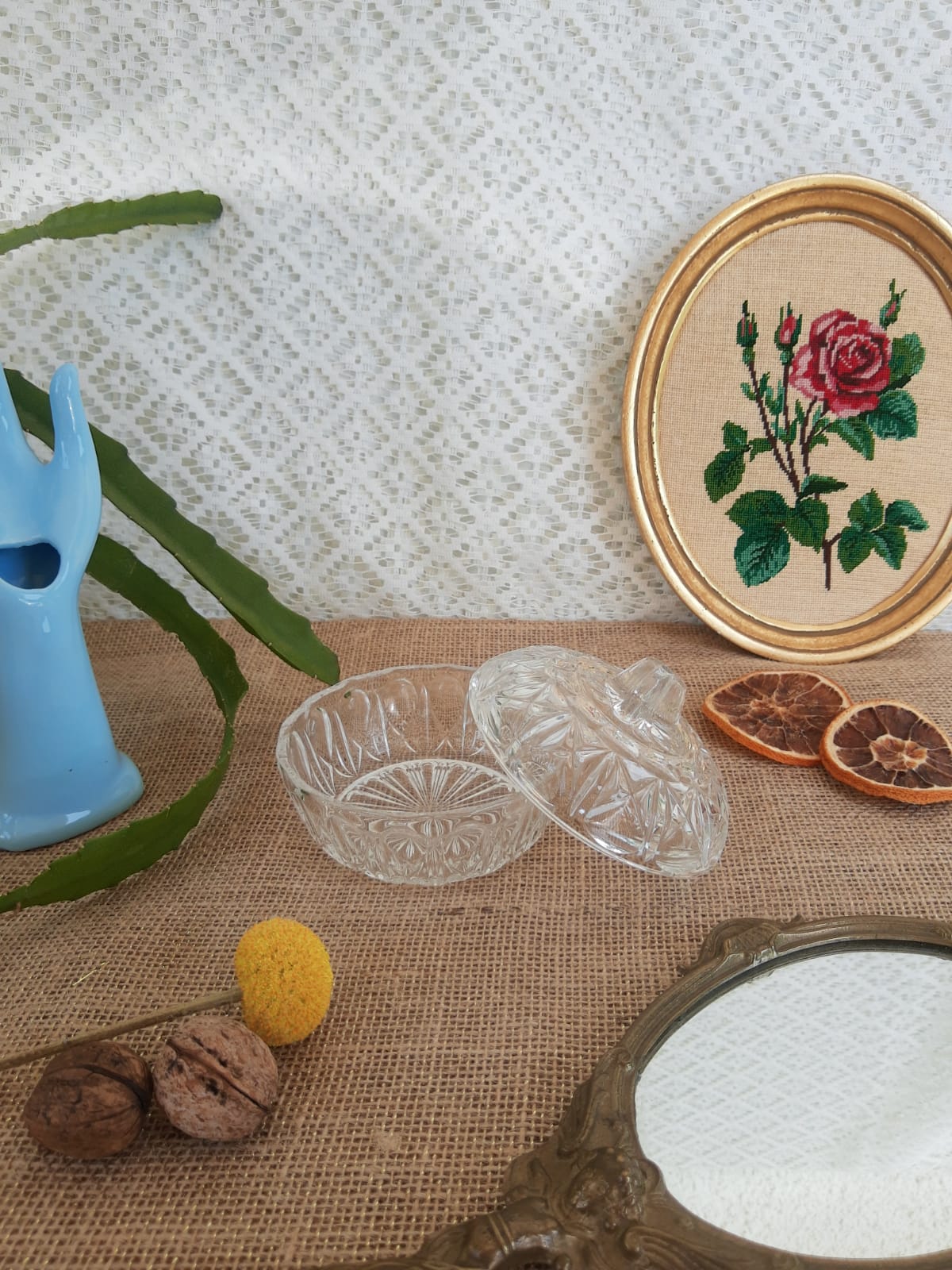 Small candy maker in chiseled glass reims France