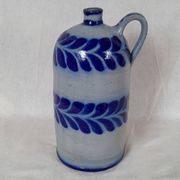 Bouteille en grès bleu d'Alsace Poterie Schmitter Betschdorf
