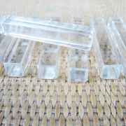 11 old rectangular crystal knife rests