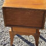 Pair of vintage 50s walnut bedside tables