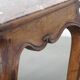 French late 18th century side table with a wooden frame and a marble top