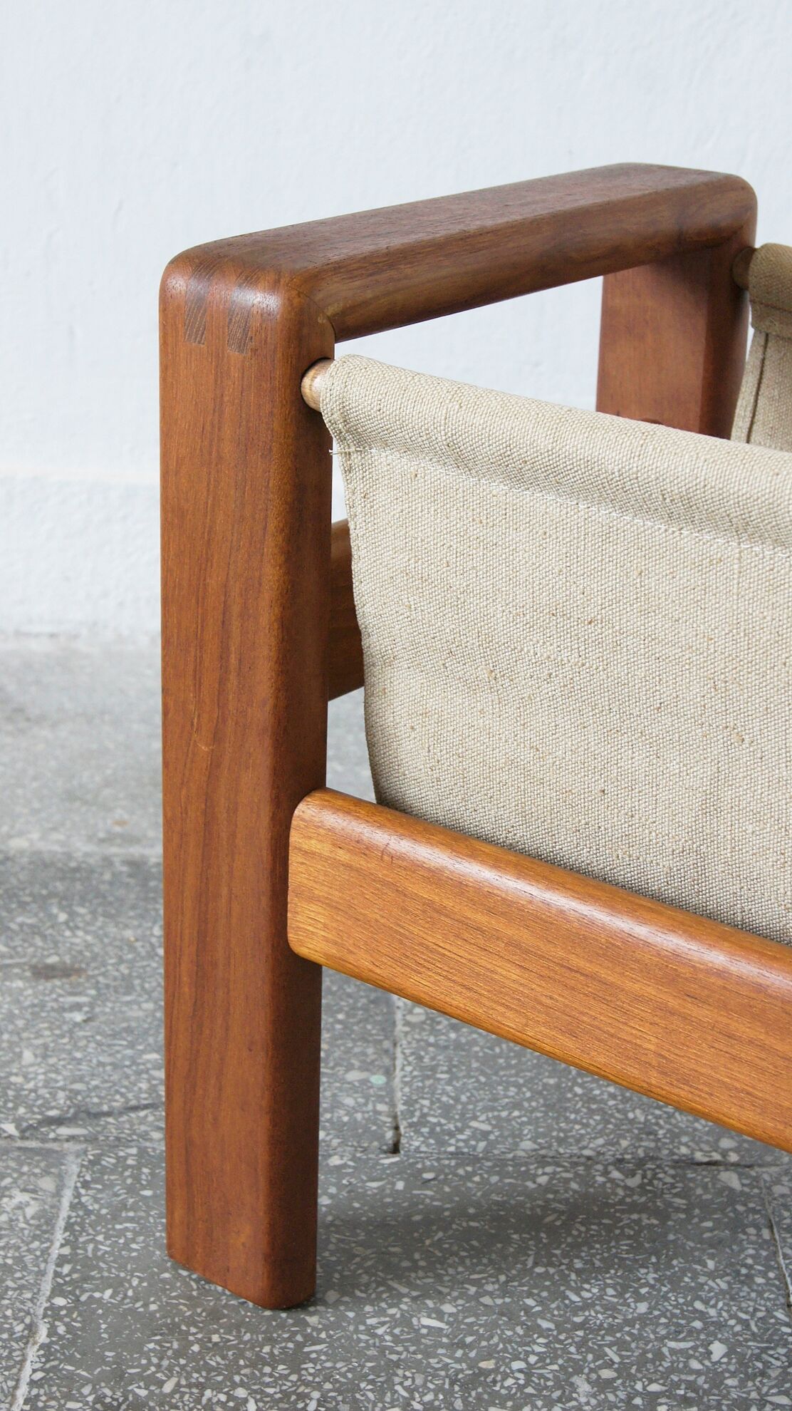 Mid-century danish modern teak magazine rack from salling stolefabrik