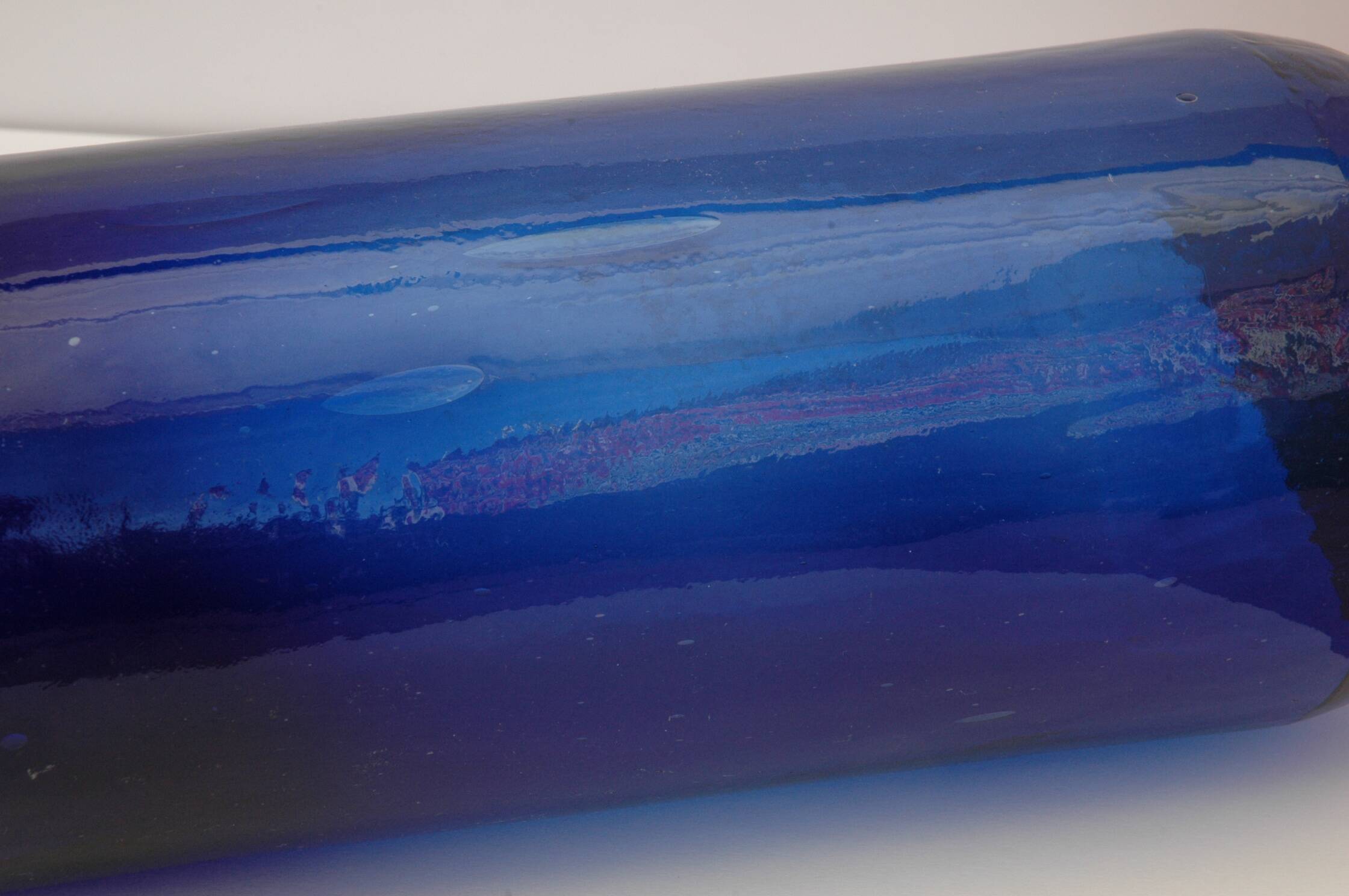 Large Blue Glass Bottle