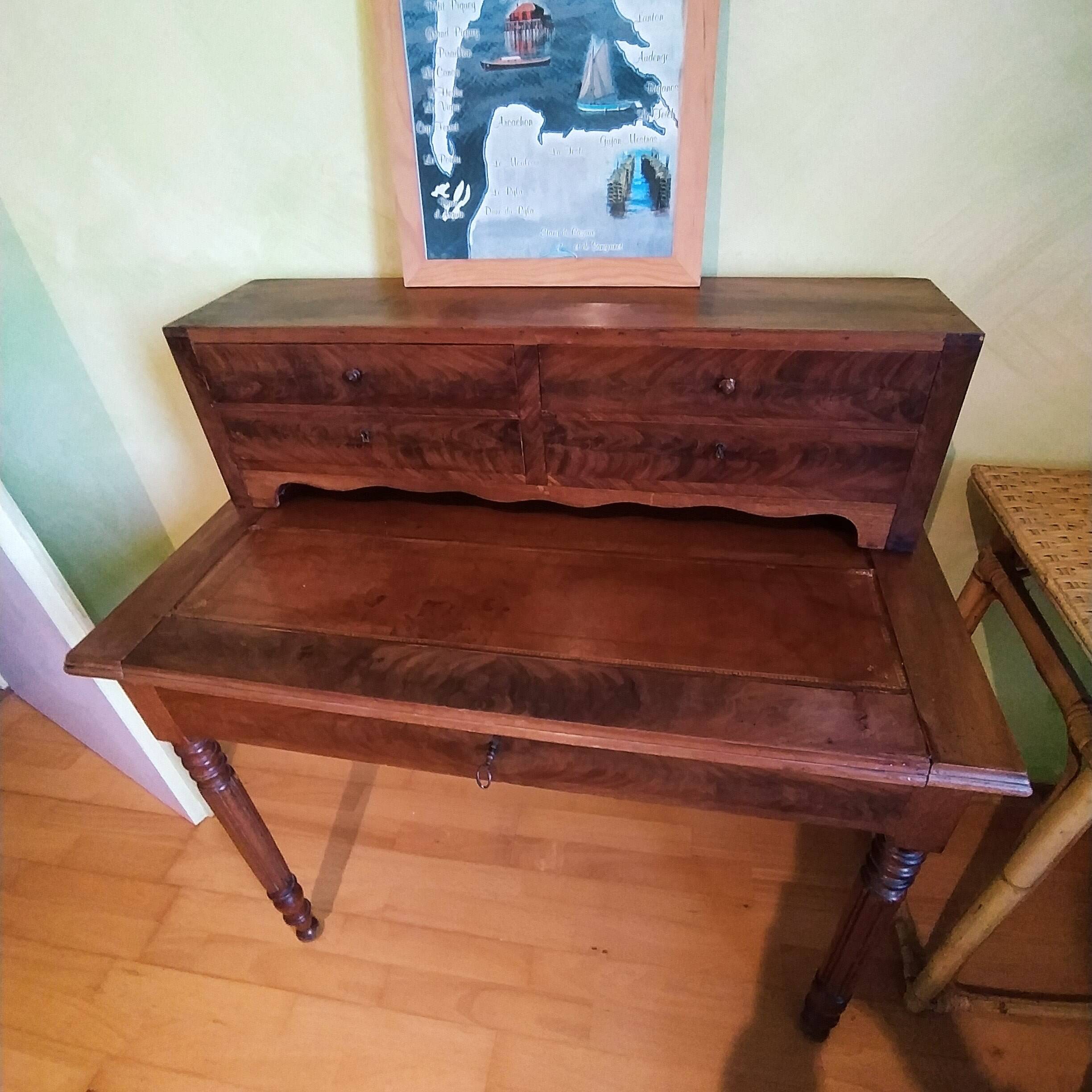 bonheur du jour à gradin Louis Philippe