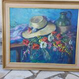 Tableau huile sur toile signé