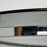 Table basse en chrome et verre