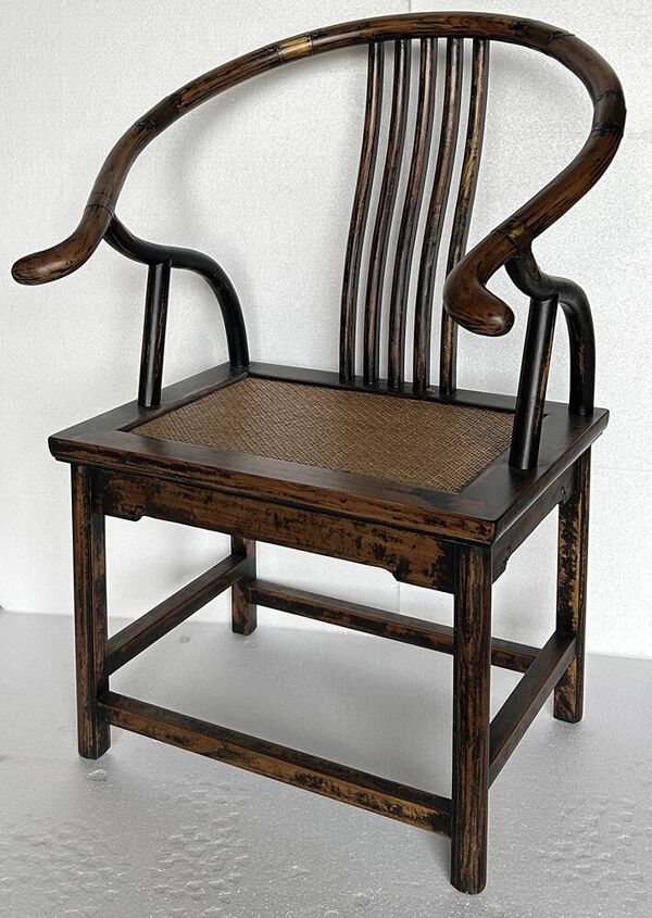 Fauteuil chinois fer à cheval