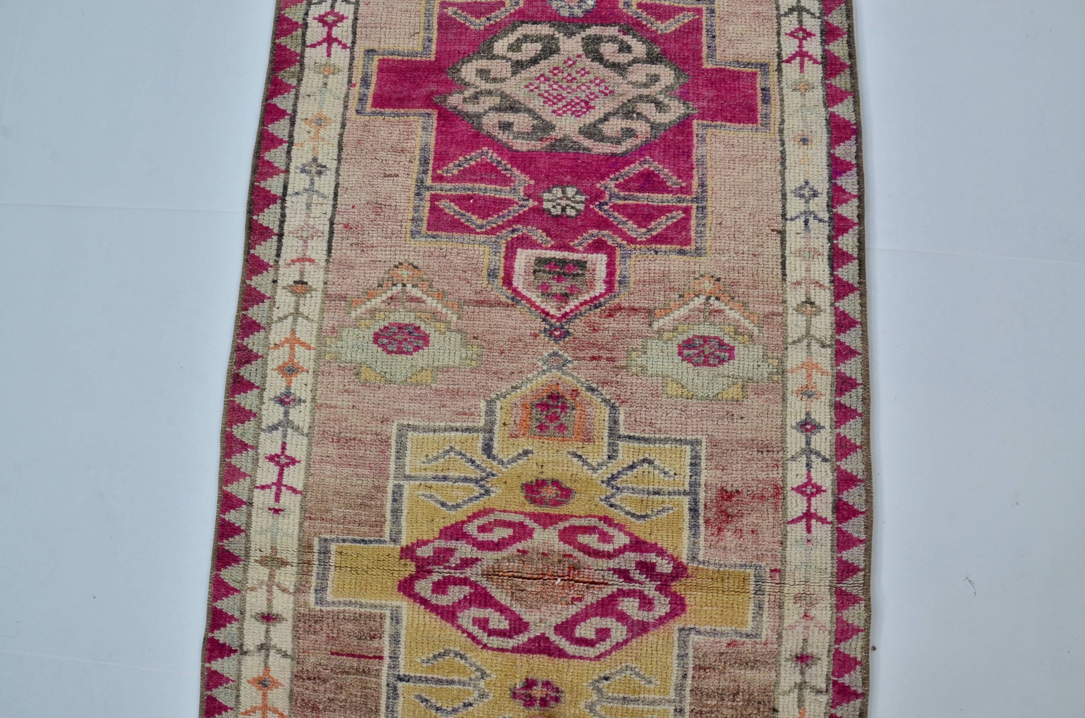 Vintage Anatolian Wool Runner Rug sku 2058