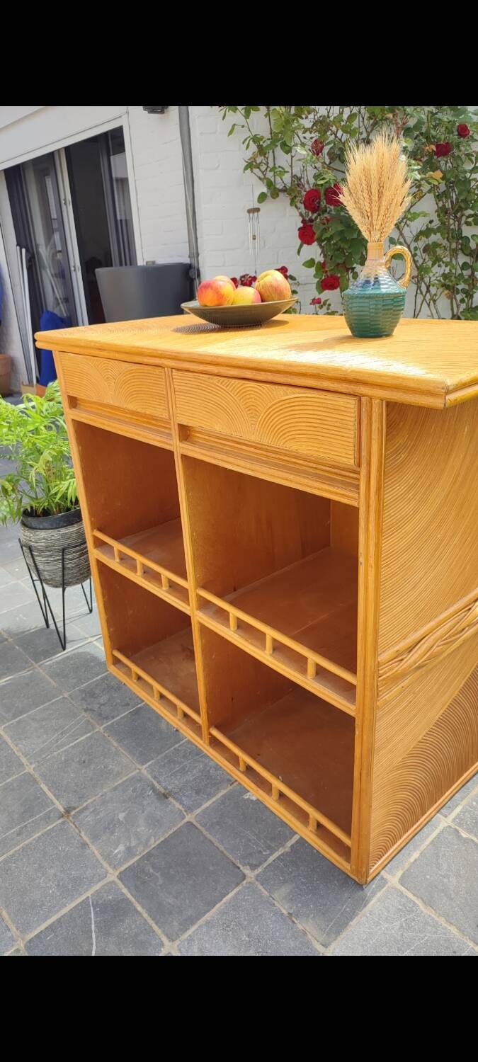 Vintage bamboo bar 1970