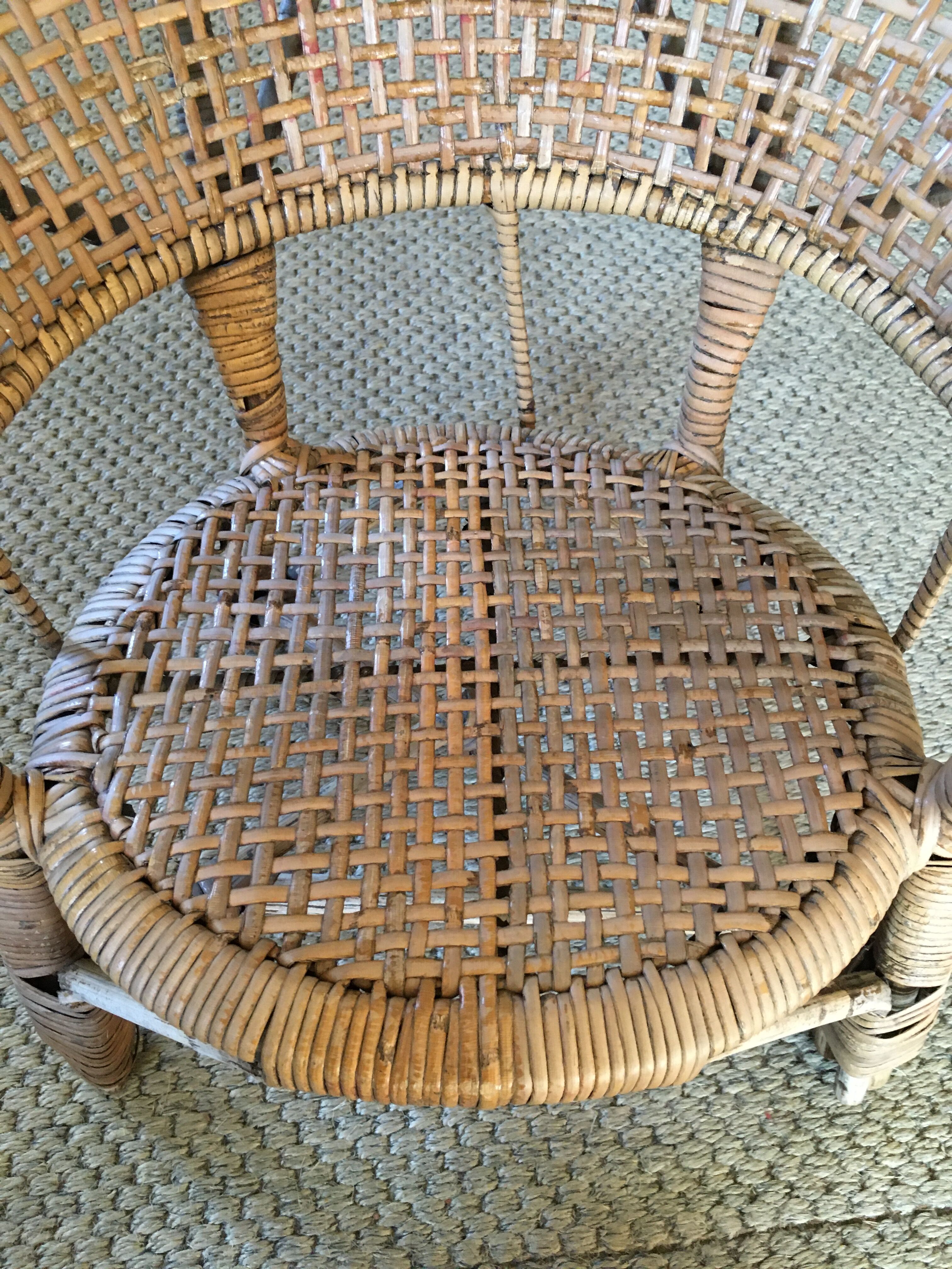 Child rattan chair