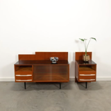 Pozar vintage wooden bedside table set