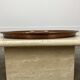 Vintage handcrafted XL round brass tray