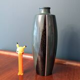 Japanese bronze vase with green patina