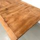 Large extendable farmhouse table in solid cherry wood - 1900s