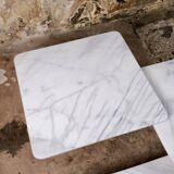 Set of 3 marble nesting coffee tables, Italy, 1980s