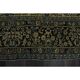 1970s Vintage Persian Handmade Wool Cotton Green Area Rug 265x368