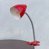 Vintage red hala zeist clamp spot lamp