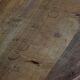 Brutalist oak desk from the mid-century, made in France in the 1950s.