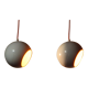 Pendant lamps vintage 70s balls design Mathias