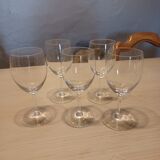 5 crystal edge glasses