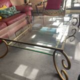 Glass coffee table