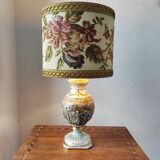 Lampe italienne en porcelaine Capodimonte