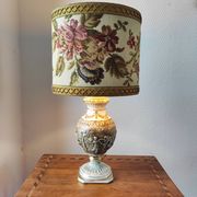 Italian Capodimonte porcelain lamp