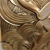 Large Art Deco bas-relief dancer "Folies bergère" after Maurice Picaud