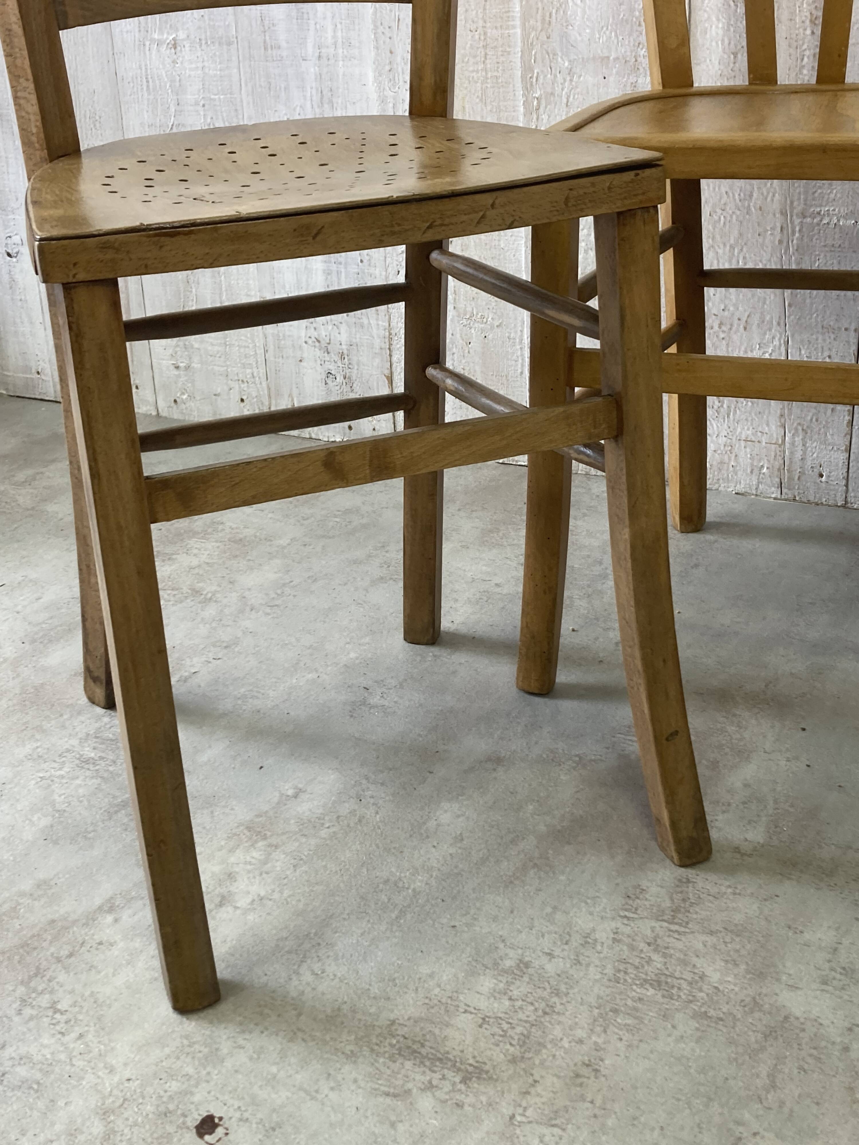 Set of 4 mismatched bistro chairs (Luterna...)