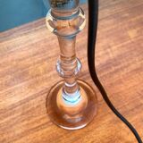 Mid-century German Tiffany glass table lamp by Ingo Maurer, 1960s.